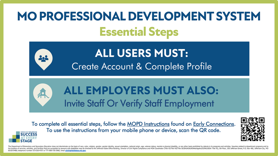 MOPD Essential Steps